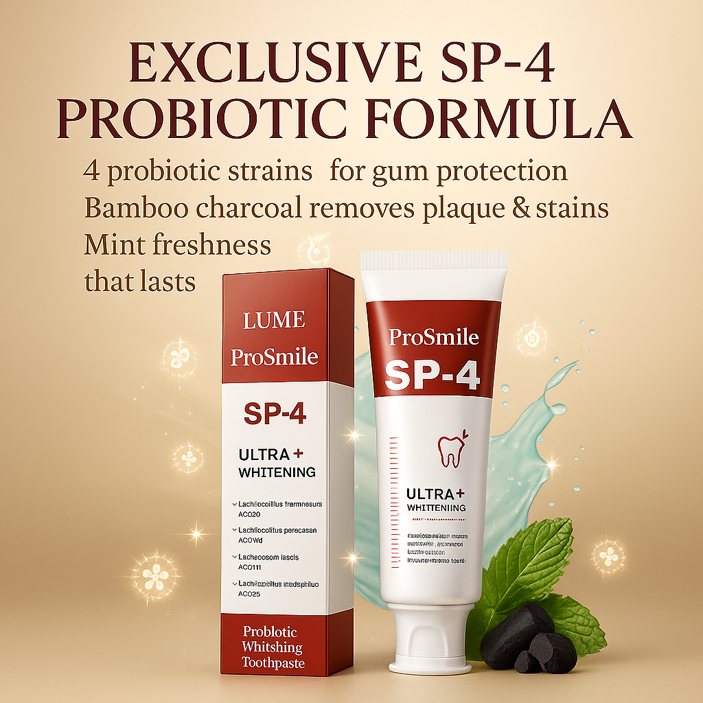 Lume ProSmile SP4 – A brighter smile & complete protection powered by Probiotic technology.