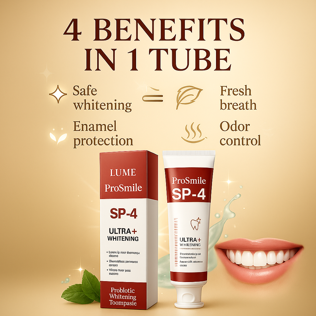 Lume ProSmile SP4 – A brighter smile & complete protection powered by Probiotic technology.