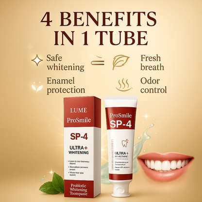 Lume ProSmile SP4 – A brighter smile & complete protection powered by Probiotic technology.
